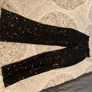 Zara sequin crop pants!